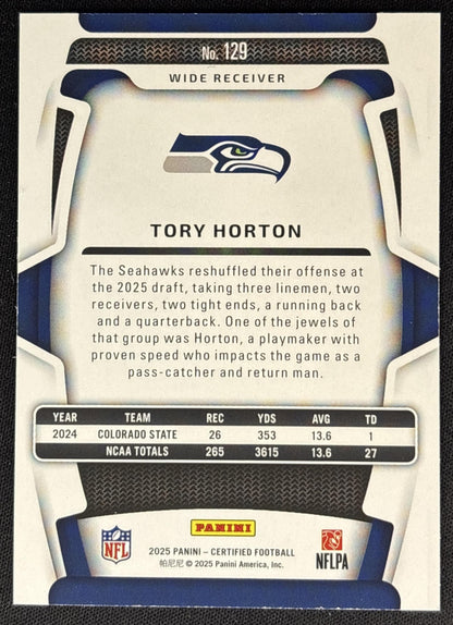 Tory Horton 2025 Panini Certified Rookies /499