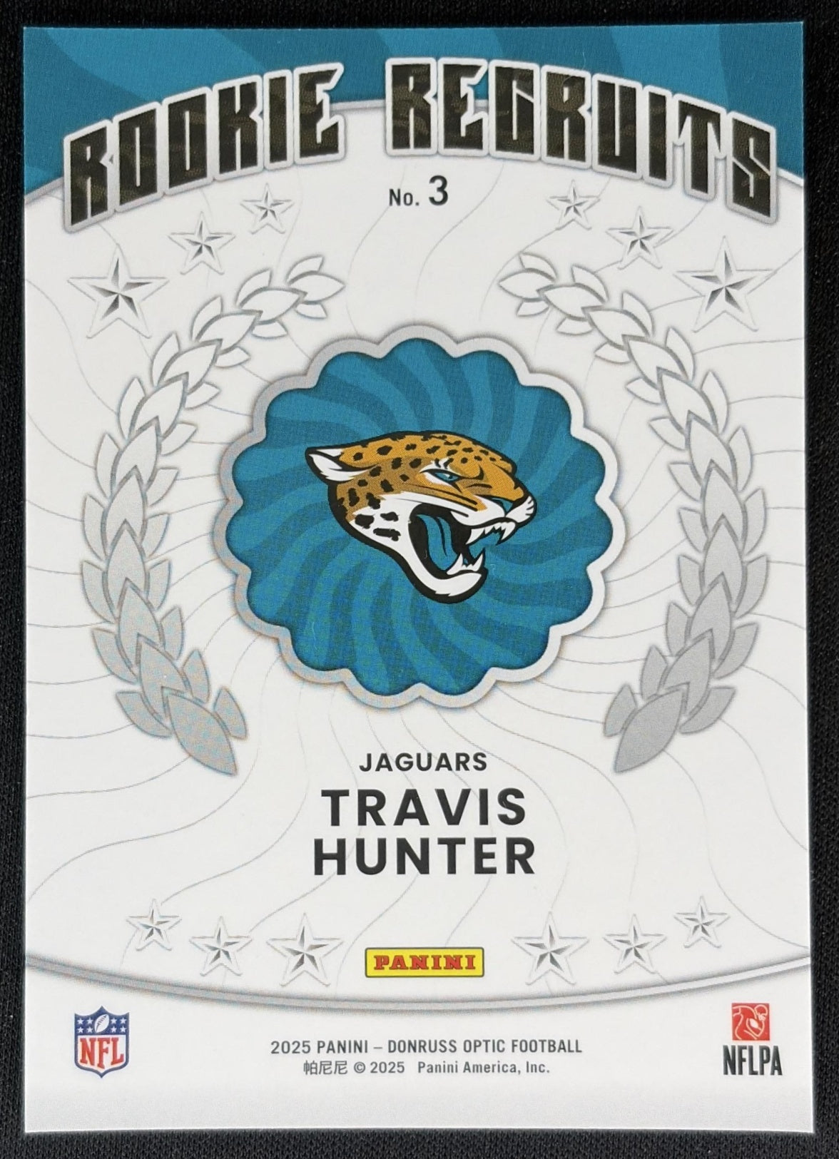 Travis Hunter 2025 Panini Donruss Optic Rookie Recruits Jaguars Sports Trading Cards