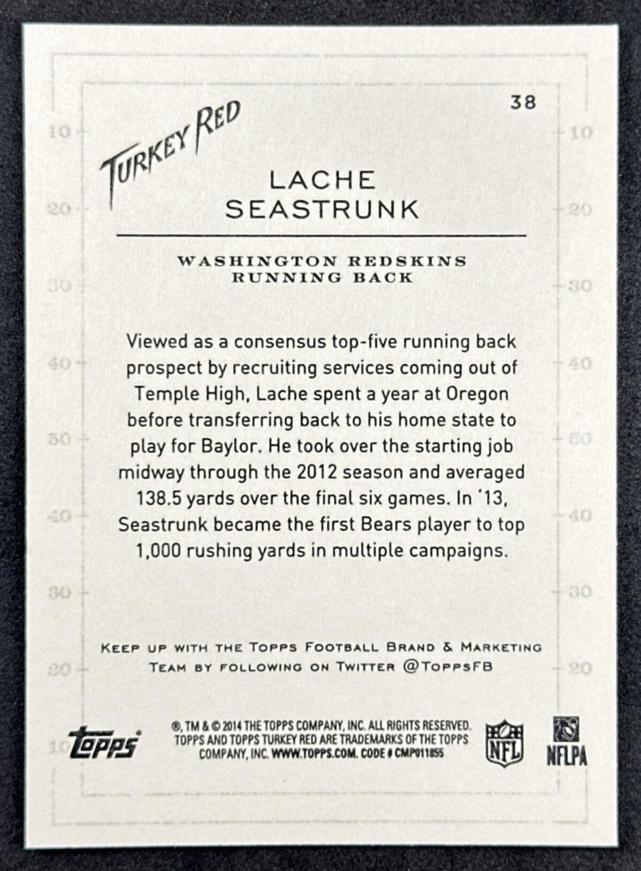 Lache Seastrunk Rookie 2014 Topps Red Turkey Commanders