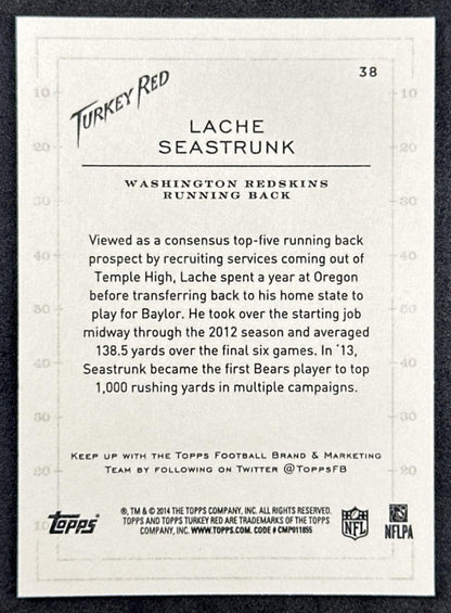 Lache Seastrunk Rookie 2014 Topps Red Turkey Commanders