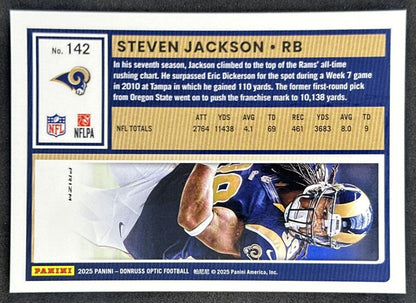 Steven Jackson 2025 Panini Donruss Optic Stars Prizm Rams Sports Trading Cards