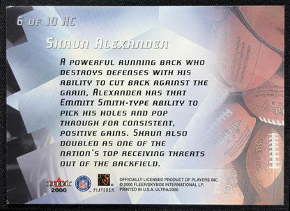 Shaun Alexander 2000 Fleer Ultra Head of the Class Seahawks