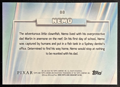 Nemo 2026 Topps Chrome Disney Finding back