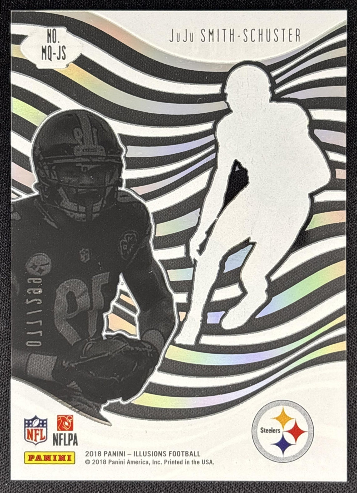 JuJu Smith-Schuster 2018 Panini Illusions Mystique Gold /299 Steelers back