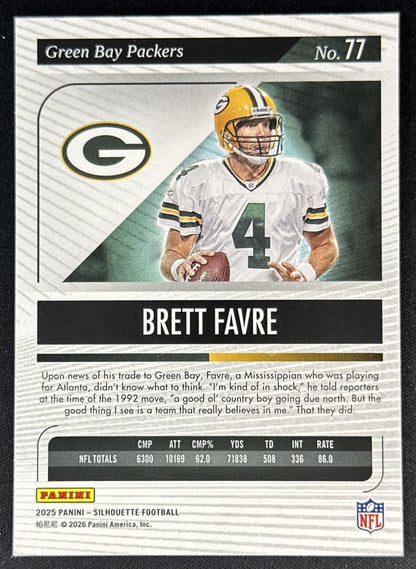 Brett Favre 2025 Panini Silhouette Packers