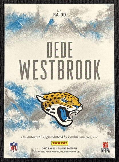 Dede Westbrook 2017 Panini Origins Rookie Auto Jacksonville Jaguars