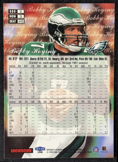 Bobby Hoying 1998 Fleer Flair Showcase Row 3 Eagles