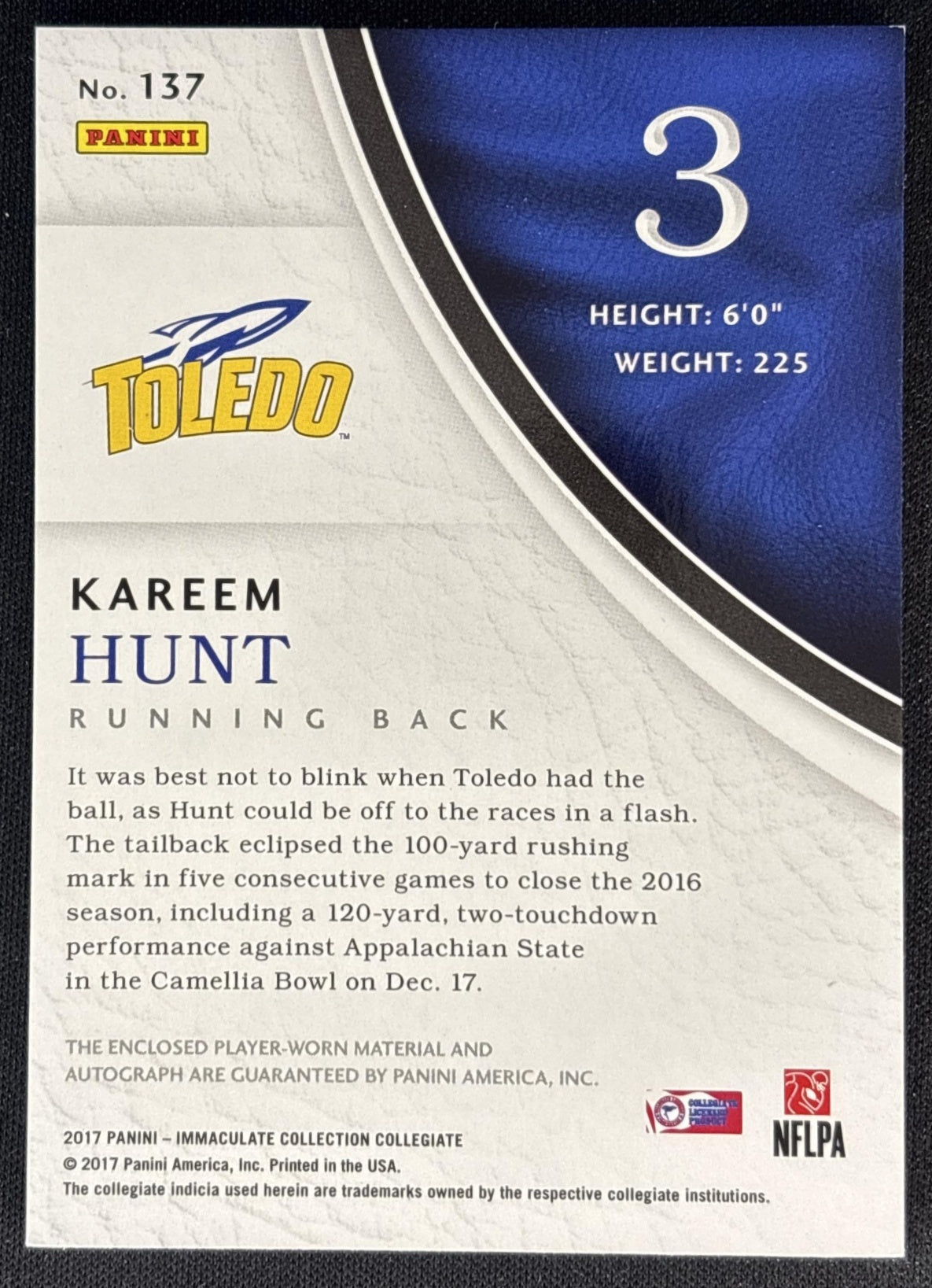 Hunter Henry 2016 Immaculate Collection Collegiate Patch Auto /99 Chiefs