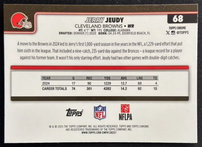 Jerry Jeudy 2025 Topps Chrome Browns Sports Trading Cards