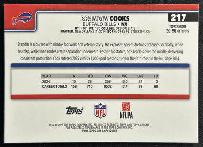 Brandin Cooks 2025 Topps Chrome Bills