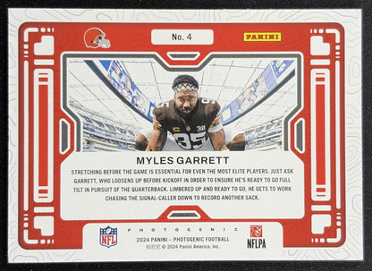 Myles Garrett 2024 Panini Photogenic A Different View Browns