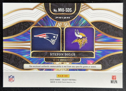 Stefon Diggs 2025 Panini Select Multiverse Jerseys Red Prizm Sports Trading Cards