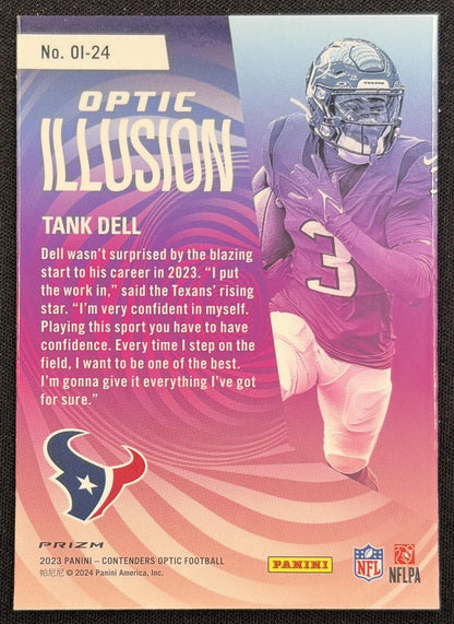 Tank Dell 2023 Panini Contenders Optic Illusion Texans Houston Texans