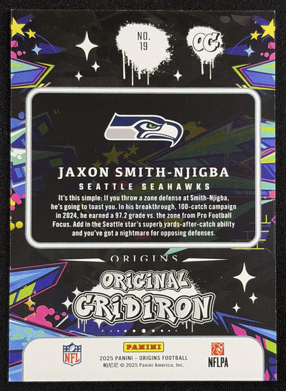 Jaxon Smith-Njigba 2025 Panini Origins Original Gridiron Seahawks