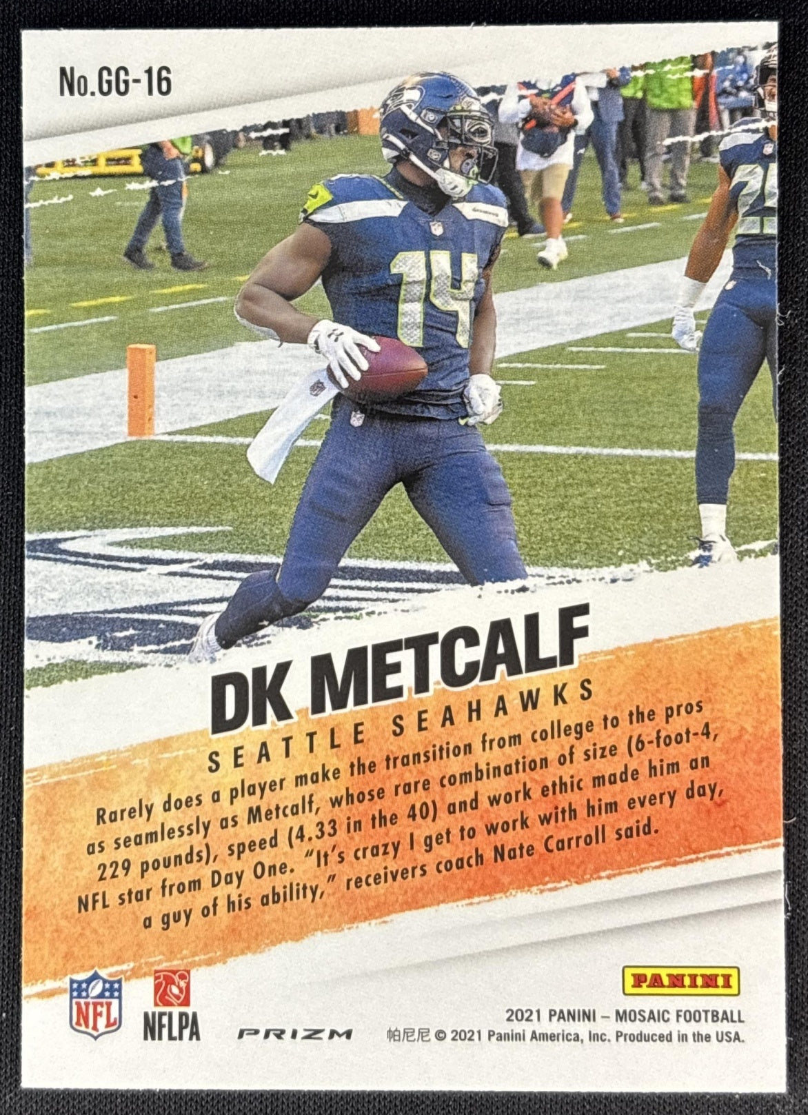 DK Metcalf 2021 Panini Mosaic Got Game? Mosaic