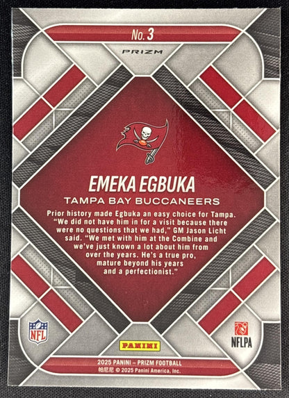Emeka Egbuka 2025 Panini Prizm Emergent Green