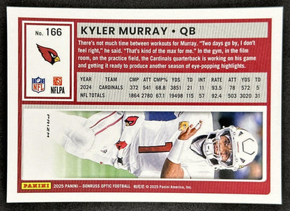 Kyler Murray 2025 Panini Donruss Optic Stars Prizm Cardinals Sports Trading Cards