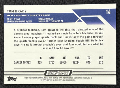 Tom Brady 2023 Topps Composite Chrome Magenta Refractor /399 Patriots