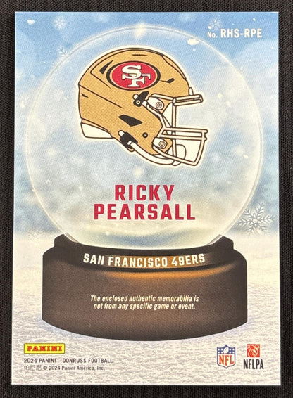 Ricky Pearsall 2024 Panini Donruss Rookie Holiday Sweater 49ers #2