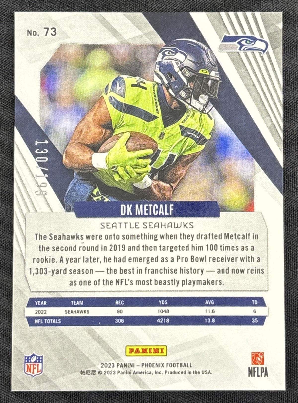 DK Metcalf 2023 Panini Phoenix Red /199 Seahawks