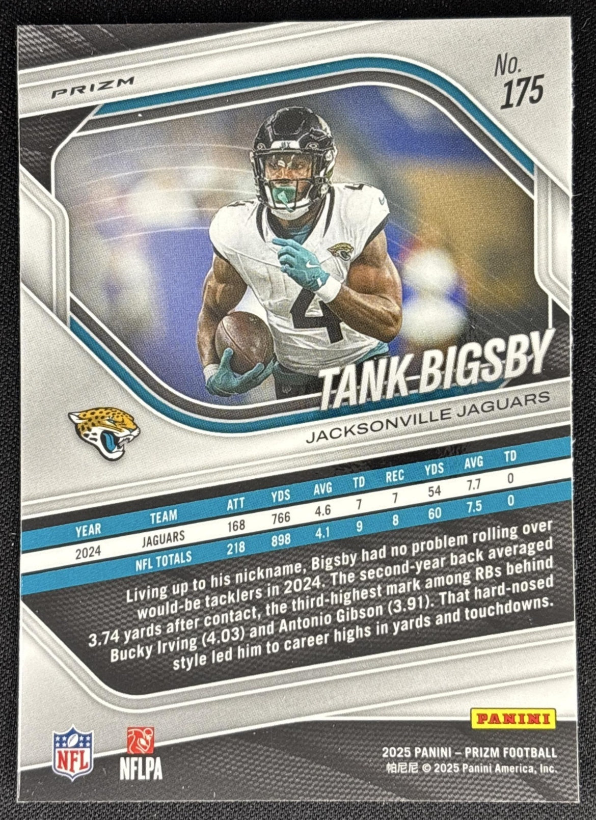 Tank Bigsby 2025 Panini Prizm Neon Green Pulsar Jaguars Sports Trading Card