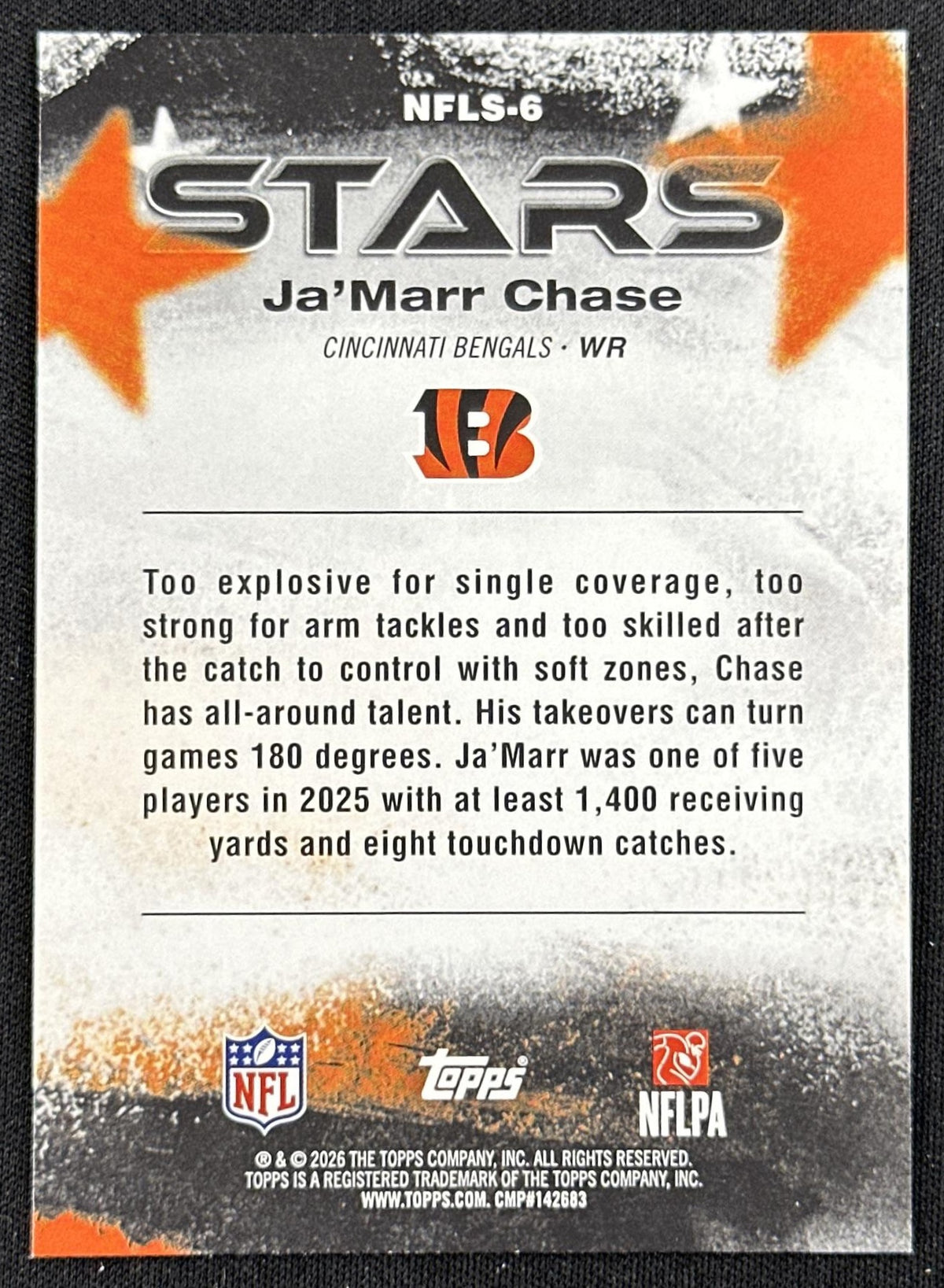 Ja'Marr Chase 2026 Topps Flagship NFL Stars Bengals