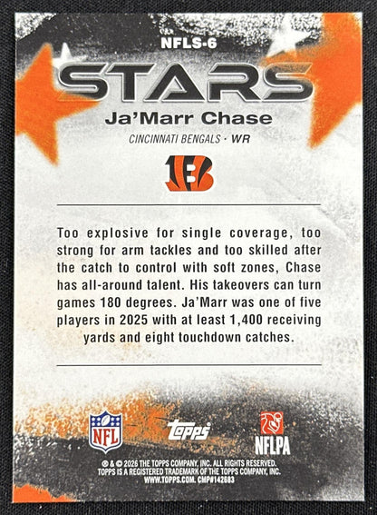 Ja'Marr Chase 2026 Topps Flagship NFL Stars Bengals