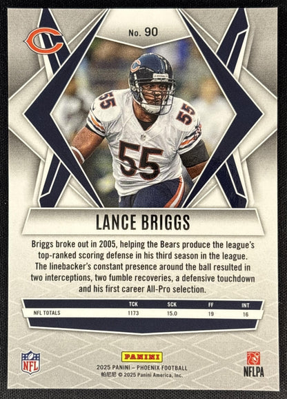 Lance Briggs 2025 Panini Phoenix Silver Pyramids Prizm