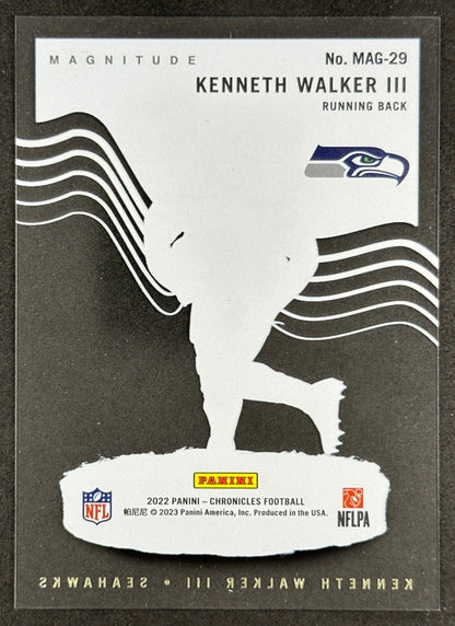Kenneth Walker III 2022 Chronicles Magnitude Seahawks Sports Trading Card