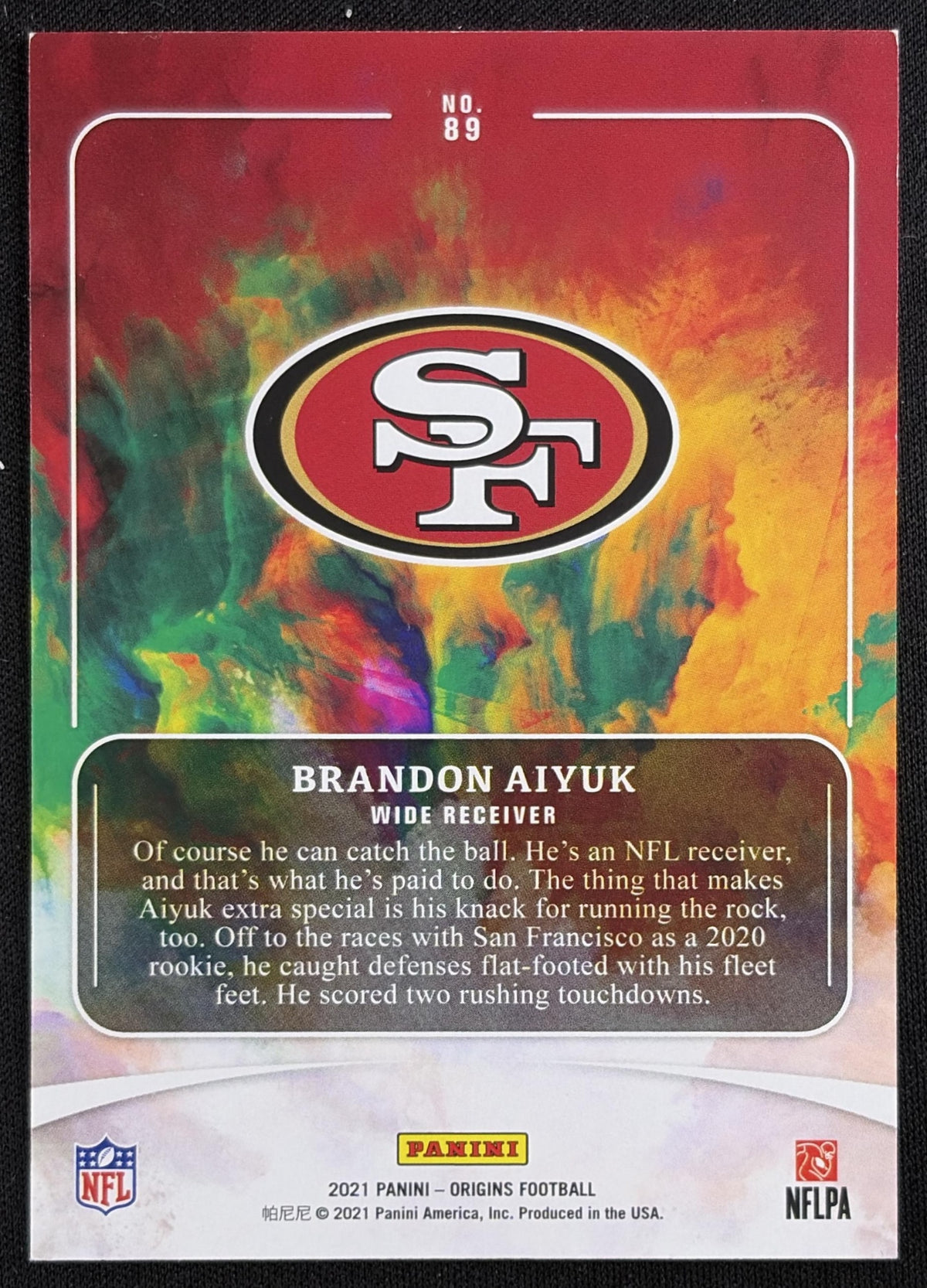 Brandon Aiyuk 2021 Panini Origins Red /299 49ers