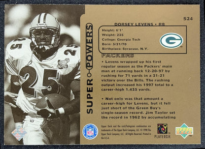 Dorsey Levens 1998 Upper Deck Super Powers Packers