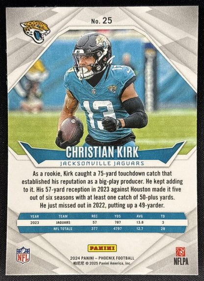 Christian Kirk 2024 Panini Phoenix International Jaguars Sports Trading Card