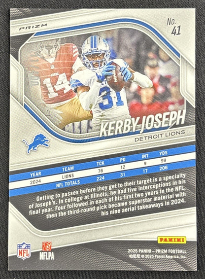 Kerby Joseph 2025 Panini Prizm Pandora /400 Lions
