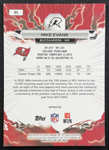 Mike Evans 2025 Topps Resurgence Refractor Buccaneers