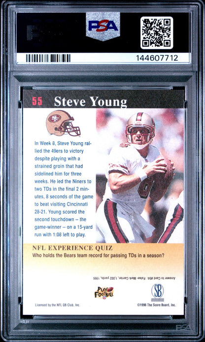 Steve Young 1997 Score Board NFL Experience PSA 10 49ers back