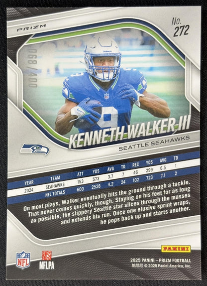 Kenneth Walker III 2025 Panini Prizm Pandora /400 Seahawks Sports Trading Cards