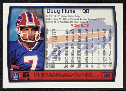 Doug Flutie 1999 Topps Season Opener Bills
