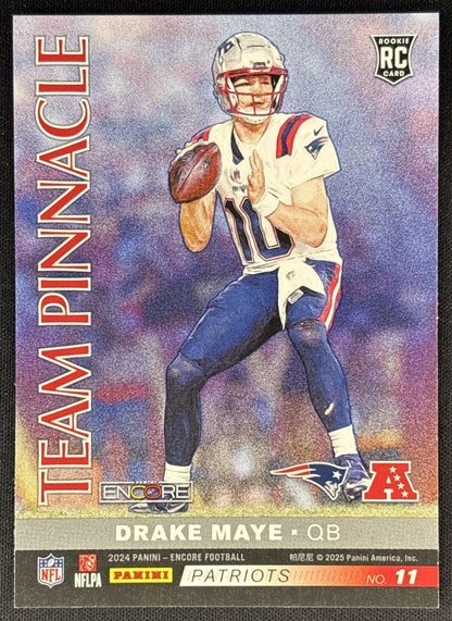 Caleb Williams Drake Maye 2024 Panini Encore Team Pinnacle Back