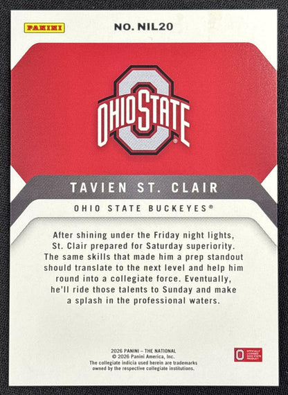 Tavien St. Claire 2026 Panini NSCC Silver Pack Purple /199