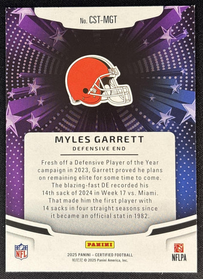 Myles Garrett 2025 Panini Certified Stars Browns