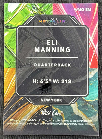 Eli Manning Metallix /9 Giants