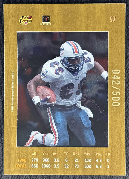 Karim Abdul-Jabbar 1999 Absolute SSD Coaches Collection Silver /500 Dolphins back