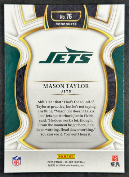 Mason Taylor Select Concourse New York Jets Sports Trading Cards