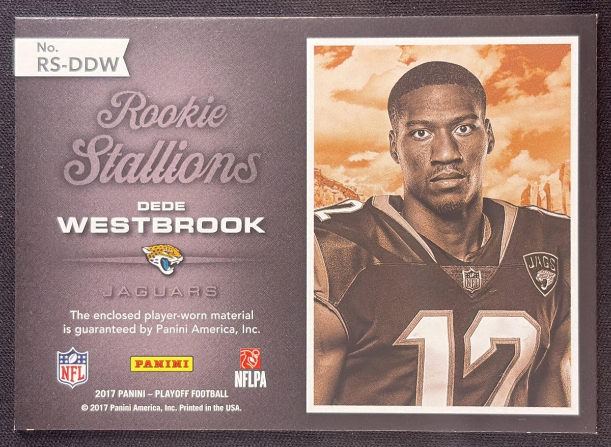 Dede Westbrook 2017 Panini Playoff Rookie Stallions /149 Jaguars Sports Trading Card