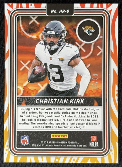 Christian Kirk 2023 Panini Phoenix Hot Routes Orange /99 Jaguars Sports Trading Cards