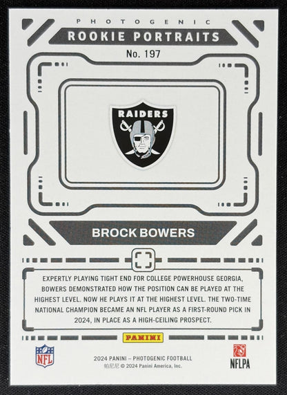 Brock Bowers 2024 Panini Photogenic Raiders