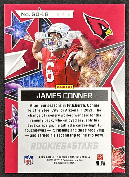 James Conner 2023 Panini Rookies & Stars Standing Ovation Cardinals Back