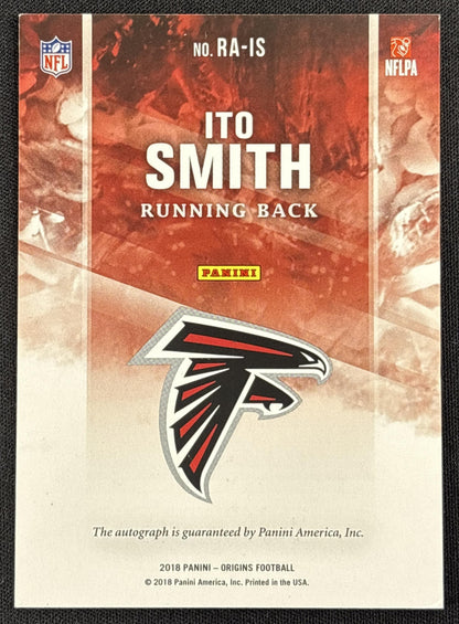 Ito Smith 2018 Panini Origins Rookie Auto Falcons