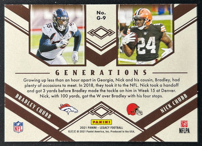 Bradley Chubb Nick 2021 Legacy Generations back