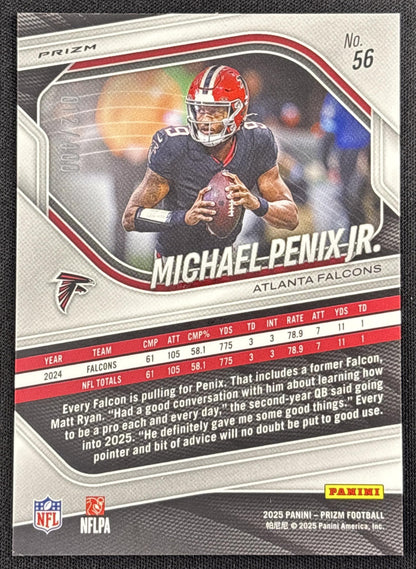 Michael Penix Jr. 2025 Panini Prizm Pandora /400 Falcons